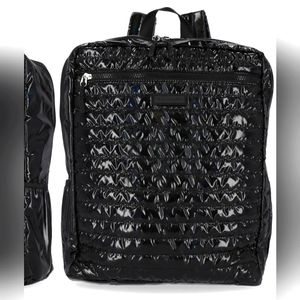 Tahari Wooster Puffy Shiny Black backpack